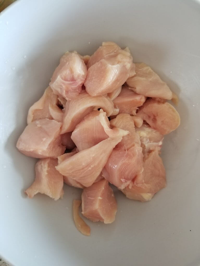 chicken breast cut into bite sized pieces