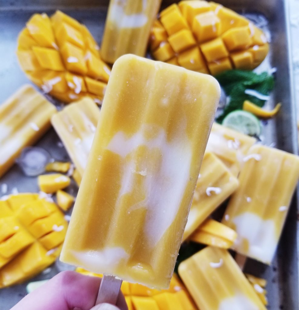 Mango Yogurt Popsicles