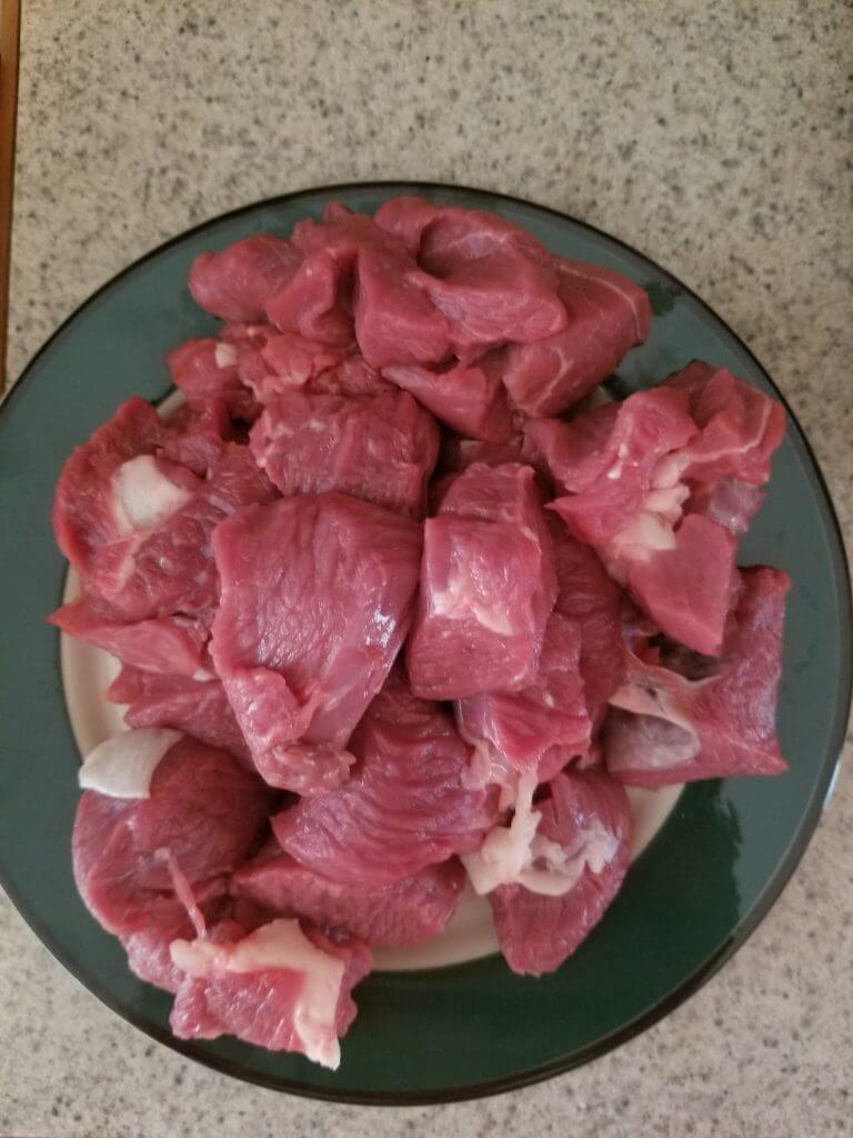 quality lamb cut into small chunks