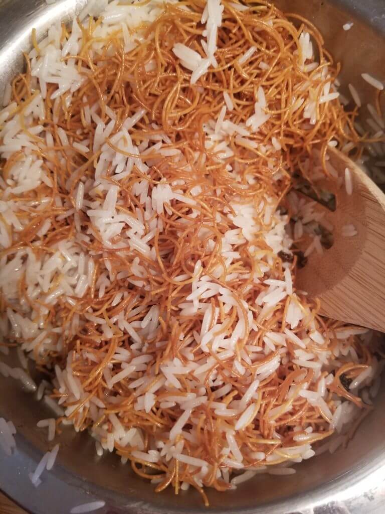 vermicelle noodles mixed with rice