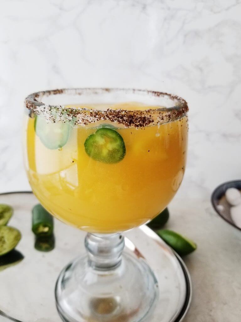 Spicy Mango Margarita Mocktail 